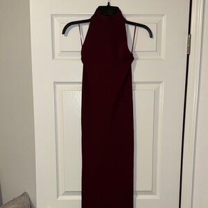 Zara Strapless Burgundy Dress